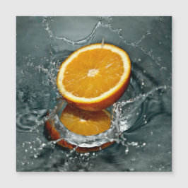 Juicy-positive Orange für Vitamin-Stimmung Magnetkarte