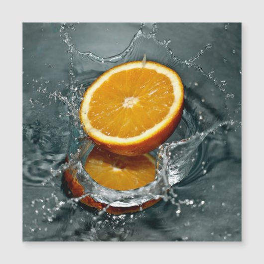 Juicy-positive Orange für Vitamin-Stimmung Magnetkarte (Vorderseite)