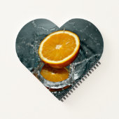 Juicy-positive Orange für Vitamin-Stimmung Notizblock (Rückseite)