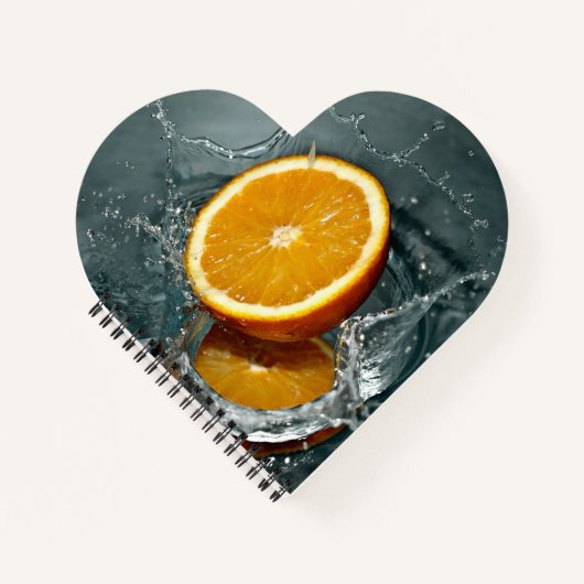 Juicy-positive Orange für Vitamin-Stimmung Notizblock (Vorderseite)