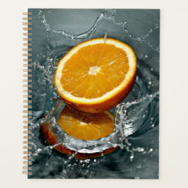 Juicy-positive Orange für Vitamin-Stimmung Planer