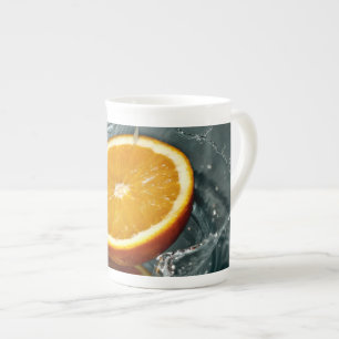 Juicy-positive Orange für Vitamin-Stimmung Porzellantasse