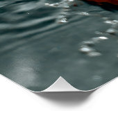 Juicy-positive Orange für Vitamin-Stimmung Poster (Ecke)