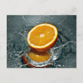 Juicy-positive Orange für Vitamin-Stimmung Postkarte (Vorderseite)