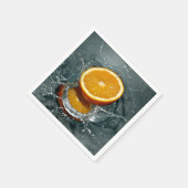 Juicy-positive Orange für Vitamin-Stimmung Serviette (Ecke)