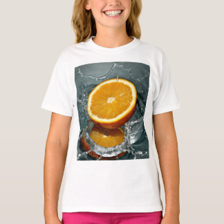 Juicy-positive Orange für Vitamin-Stimmung T-Shirt