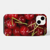 Juicy Red Cherries iPhone Hülle (Rückseite (Horizontal))