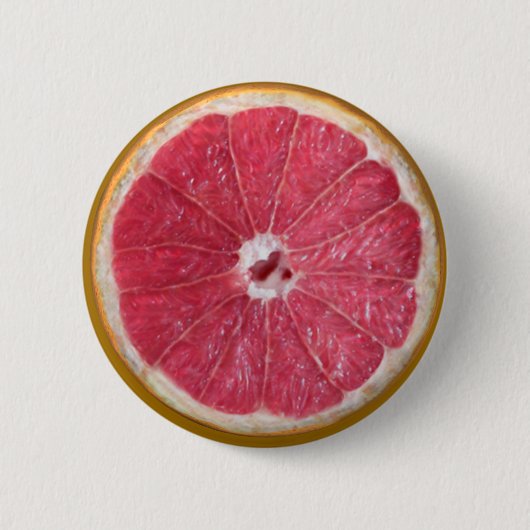 Juicy Red Grapefruit Button (Vorderseite)
