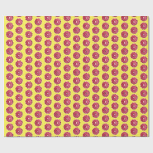 Juicy Red Grapefruit Geschenkpapier (Flach)