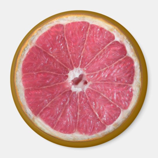 Juicy Red Grapefruit Magnet (Vorne)