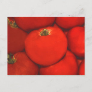 Juicy Red Homegrown Garden Tomaten Postkarte