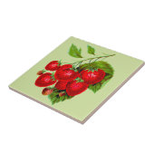 Juicy Red Strawberries Fliese (Seite)