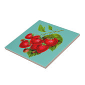 Juicy Red Strawberries Fliese (Seite)