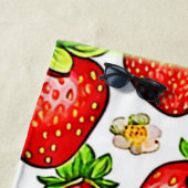 Juicy Red Strawberries Muster Strandtuch (Beispiel)