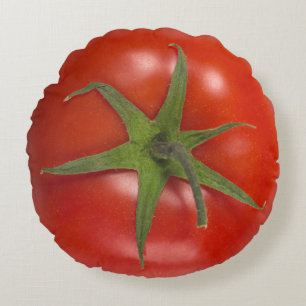 Juicy Red Tomato Rundes Kissen