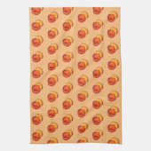 Juicy Ripe Summer Peach Georgia Pfirsiche Obst Geschirrtuch (Vertikal)