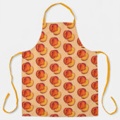 Juicy Ripe Summer Peach Georgia Pfirsiche Obst Schürze (Vorderseite)