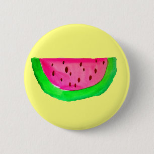 Juicy rosa Wassermelone Button
