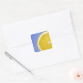Juicy Slice von Lemon Quadratischer Aufkleber (Umschlag)