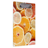 Juicy Sliced Citrus Fruits Klemmbrett (Rechts)