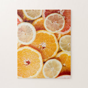 Juicy Sliced Citrus Fruits Puzzle