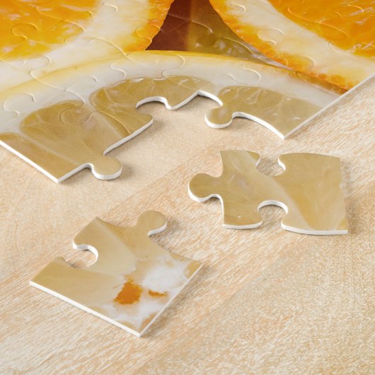 Juicy Sliced Orange Citrus Frucht Puzzle (Seite)