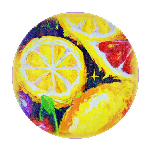 Juicy Sterne und Fruchtige Himmel. Jetzt kaufen Schneidebrett (Vorderseite)