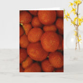 Juicy Strawberries Grußkarte Karte (Gelbe Blume)