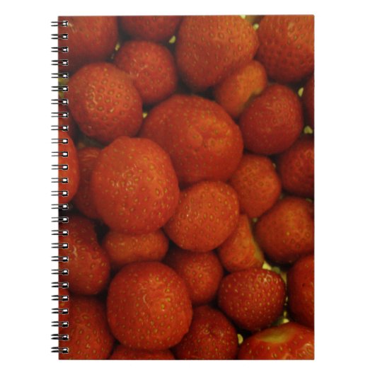 Juicy Strawberries Notebook Notizblock (Vorderseite)