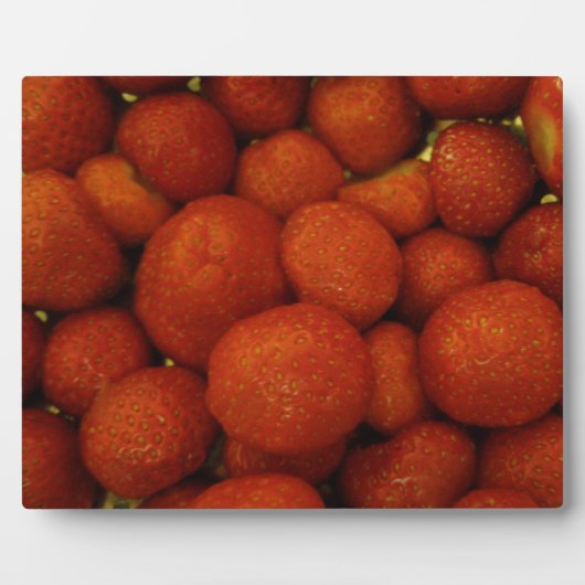 Juicy Strawberries Plaque Fotoplatte (Vorderseite)