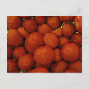 Juicy Strawberries Postcard Postkarte
