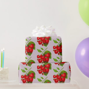 Juicy Strawberries Wrapping Paper Geschenkpapier