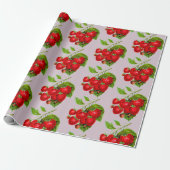 Juicy Strawberries Wrapping Paper Geschenkpapier (Ungerollt)