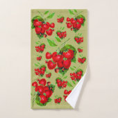 Juicy Strawberry Badhandtuch Set (Handtuch)