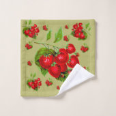 Juicy Strawberry Badhandtuch Set (Waschlappen)