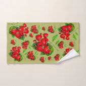 Juicy Strawberry Badhandtuch Set (Handtuch)