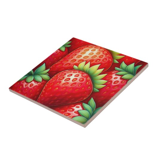 Juicy Strawberry Fliese (Seite)