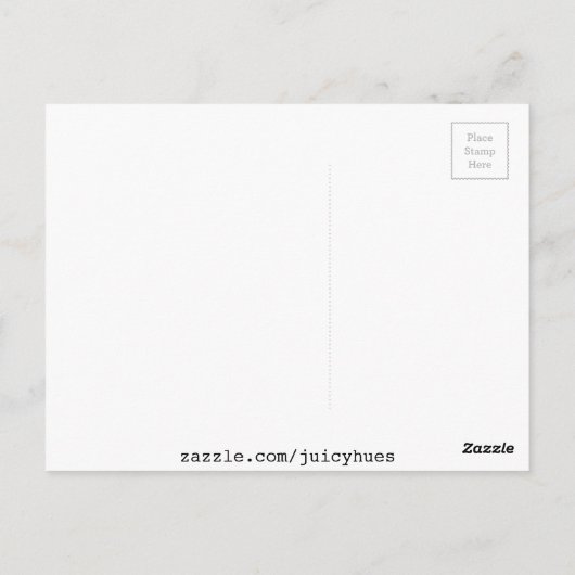 Juicy Strawberry Frucht Aquarell Makro Kunst Postkarte (Rückseite)