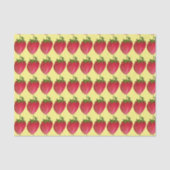 Juicy Strawberry Frucht bunt Aquarell Seidenpapier (Vorderseite)