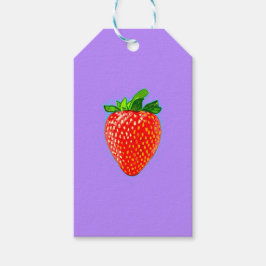 Juicy Strawberry im Pop Art Style Geschenkanhänger