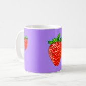 Juicy Strawberry im Pop Art Style Kaffeetasse (Vorderseite Links)