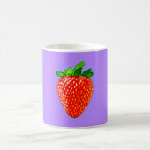 Juicy Strawberry im Pop Art Style Kaffeetasse (Mittel)