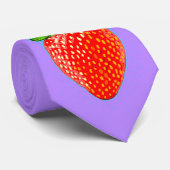 Juicy Strawberry im Pop Art Style Krawatte (Gerollt)