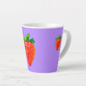 Juicy Strawberry im Pop Art Style Milchtasse (Rechte Ecke)