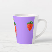 Juicy Strawberry im Pop Art Style Milchtasse (Rechts)