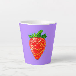 Juicy Strawberry im Pop Art Style Milchtasse
