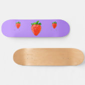 Juicy Strawberry im Pop Art Style Skateboard (Horizontal)