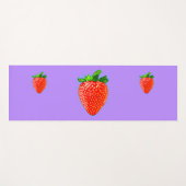 Juicy Strawberry im Pop Art Style Yogamatte (Vorderseite (Horizontal))