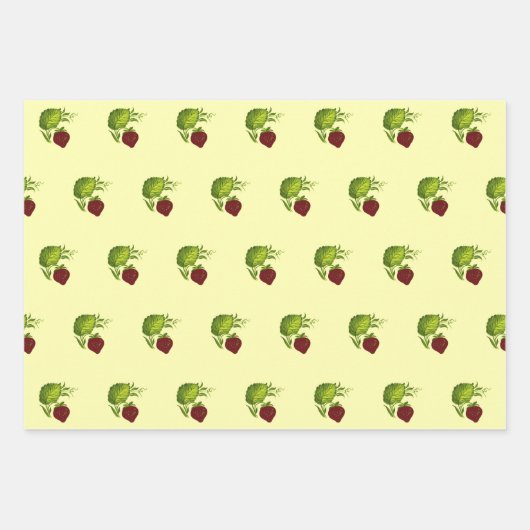 JUICY STRAWBERRY SET GESCHENKPAPIER SET (Vorderseite)