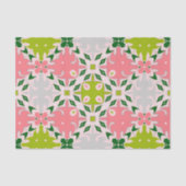 Juicy Summer Green und Watermelon Pink Muster Seidenpapier (Vorderseite)